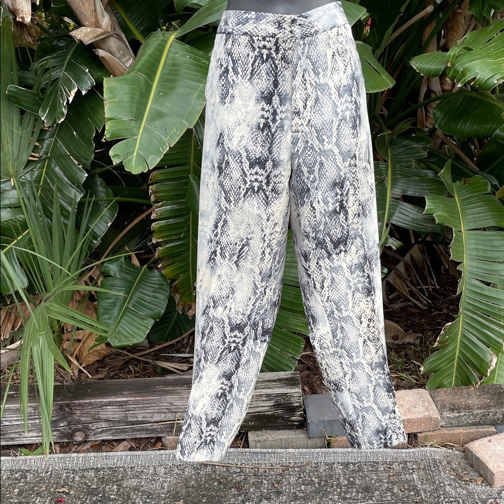 Snakeskin Print Pants